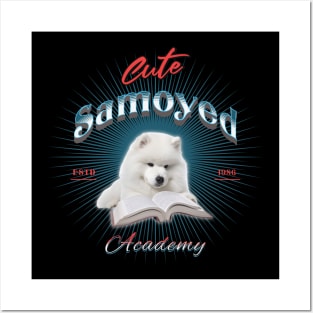 Cute Samoyed Academy Posters and Art